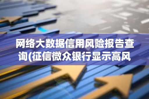 网络大数据信用风险报告查询(征信微众银行显示高风险怎么办)