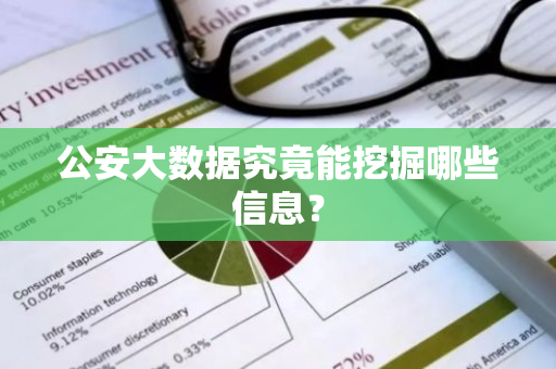 公安大数据究竟能挖掘哪些信息？