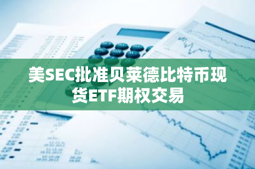 美SEC批准贝莱德比特币现货ETF期权交易