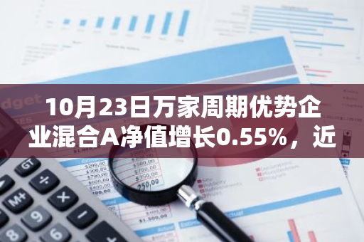 10月23日万家周期优势企业混合A净值增长0.55%，近1个月累计上涨18.1%