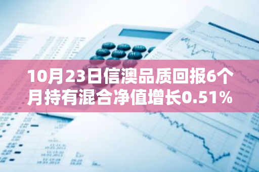 10月23日信澳品质回报6个月持有混合净值增长0.51%，近1个月累计上涨10.05%