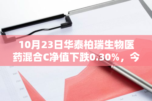 10月23日华泰柏瑞生物医药混合C净值下跌0.30%，今年来累计下跌0.51%