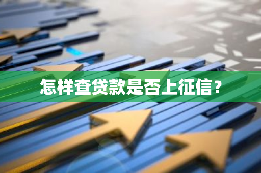 怎样查贷款是否上征信？