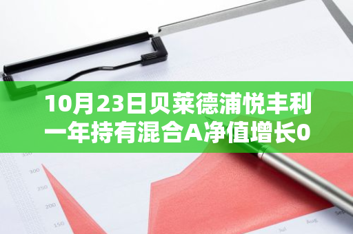 10月23日贝莱德浦悦丰利一年持有混合A净值增长0.03%，今年来累计上涨2.11%