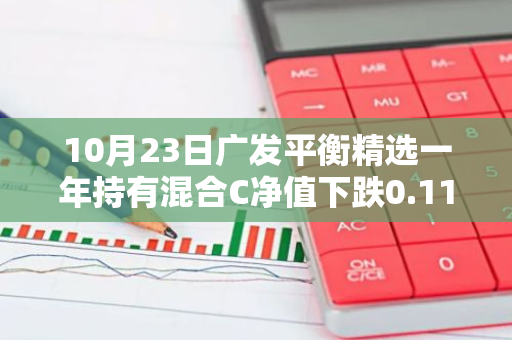 10月23日广发平衡精选一年持有混合C净值下跌0.11%，近3个月累计上涨0.34%