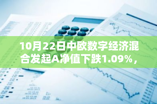 10月22日中欧数字经济混合发起A净值下跌1.09%，今年来累计上涨16.8%