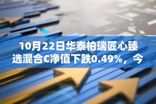 10月22日华泰柏瑞匠心臻选混合C净值下跌0.49%，今年来累计上涨15.79%