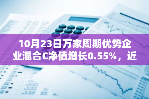 10月23日万家周期优势企业混合C净值增长0.55%，近1个月累计上涨18.04%