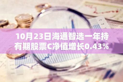 10月23日海通智选一年持有期股票C净值增长0.43%，近1个月累计上涨24.19%