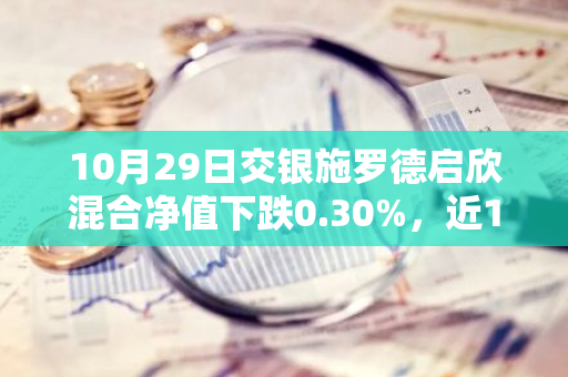 10月29日交银施罗德启欣混合净值下跌0.30%，近1个月累计上涨8.89%