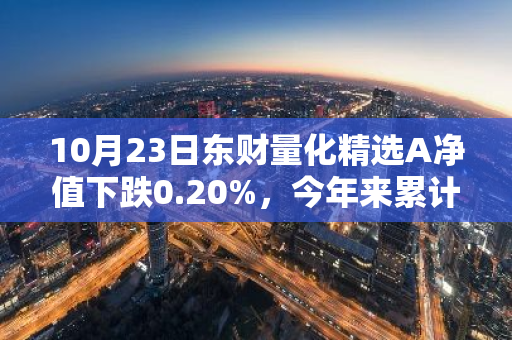 10月23日东财量化精选A净值下跌0.20%，今年来累计上涨11.29%