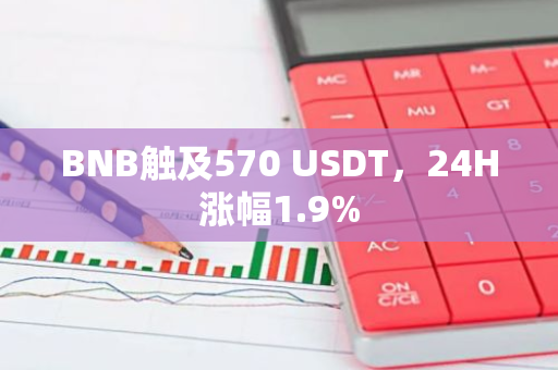 BNB触及570 USDT，24H涨幅1.9%