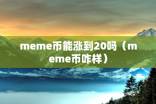 meme币能涨到20吗（meme币咋样）