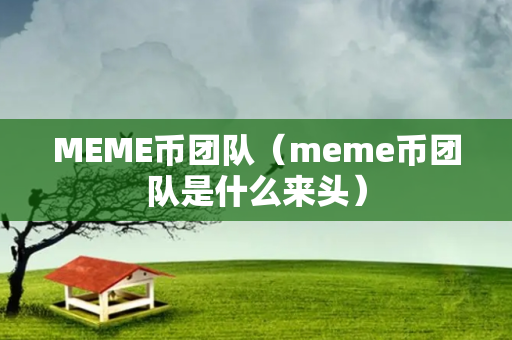 MEME币团队（meme币团队是什么来头）