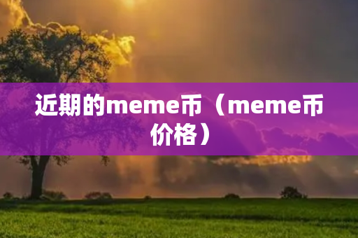 近期的meme币（meme币价格）