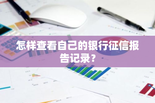 怎样查看自己的银行征信报告记录？