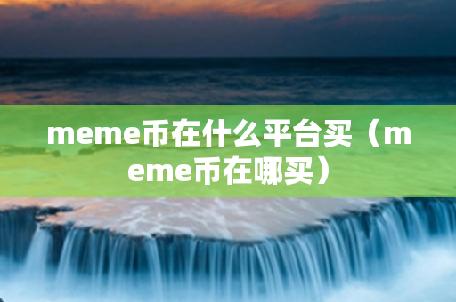 meme币在什么平台买（meme币在哪买）