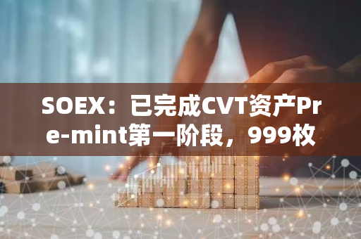 SOEX：已完成CVT资产Pre-mint第一阶段，999枚CVT资产在34分钟内被确认