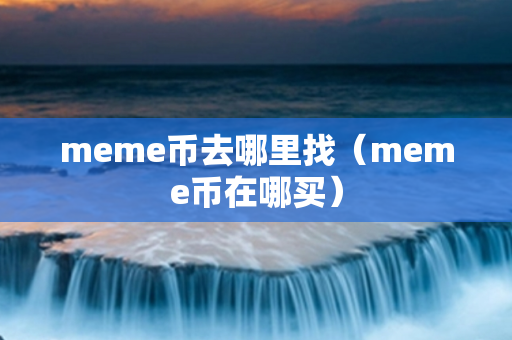 meme币去哪里找（meme币在哪买）