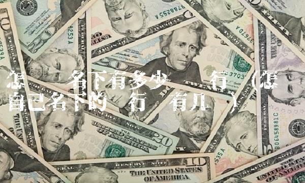 怎么查名下有多少张银行卡(怎样查自己名下的银行卡有几张) 怎么查名下有多少张银行卡(怎样查自己名下的银行卡有几张)