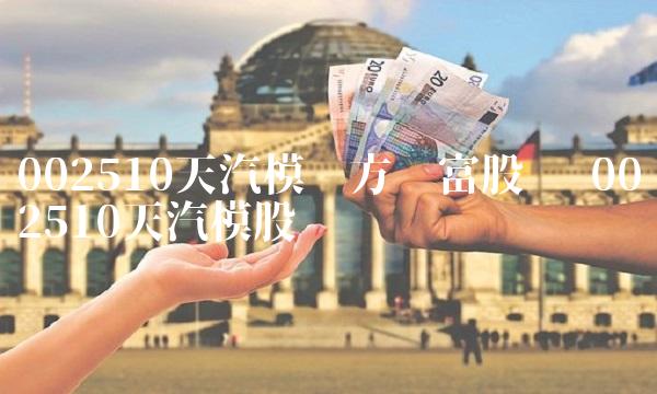 002510天汽模东方财富股吧 002510天汽模股吧
