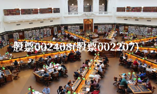 股票002408(股票002207)