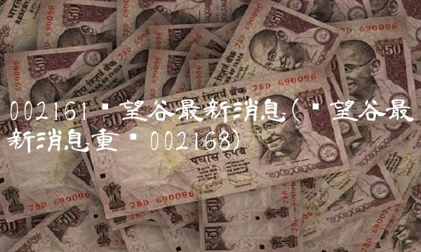 002161远望谷最新消息(远望谷最新消息重组002168)