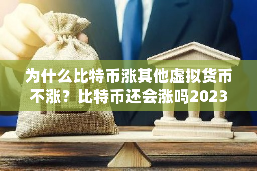 为什么比特币涨其他虚拟货币不涨？比特币还会涨吗2023年8月-第1张图片-ZBLOG