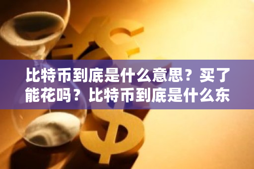 比特币到底是什么意思？买了能花吗？比特币到底是什么东西它有什么用-第1张图片-ZBLOG