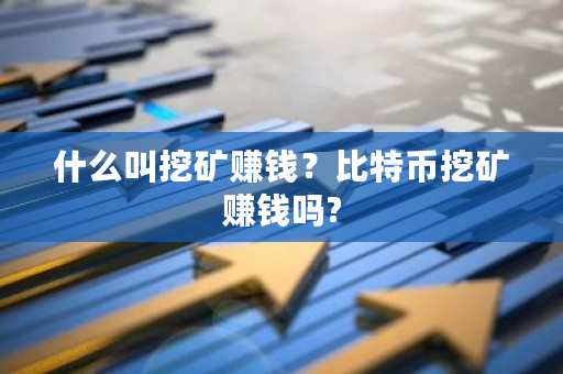 什么叫挖矿赚钱？比特币挖矿赚钱吗?-第1张图片-ZBLOG