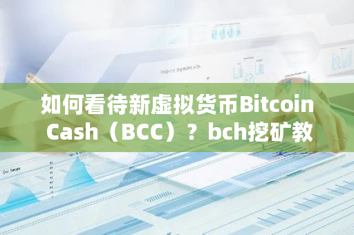 如何看待新虚拟货币Bitcoin Cash（BCC）？bch挖矿教程-第1张图片-ZBLOG