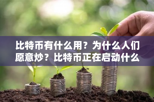 比特币有什么用？为什么人们愿意炒？比特币正在启动什么意思-第1张图片-ZBLOG