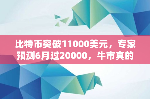 比特币突破11000美元，专家预测6月过20000，牛市真的来了吗,加拿大比特2.8预测网