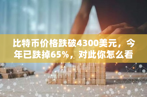 比特币价格跌破4300美元，今年已跌掉65%，对此你怎么看？比特币今日的价格行情走势-第1张图片-ZBLOG