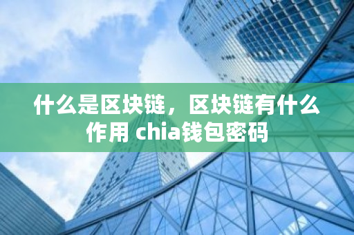 什么是区块链，区块链有什么作用 chia钱包密码