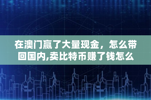 在澳门赢了大量现金，怎么带回国内,卖比特币赚了钱怎么转回国内呢
