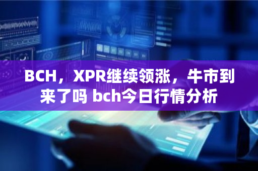 BCH，XPR继续领涨，牛市到来了吗 bch今日行情分析