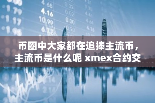 币圈中大家都在追捧主流币，主流币是什么呢 xmex合约交易