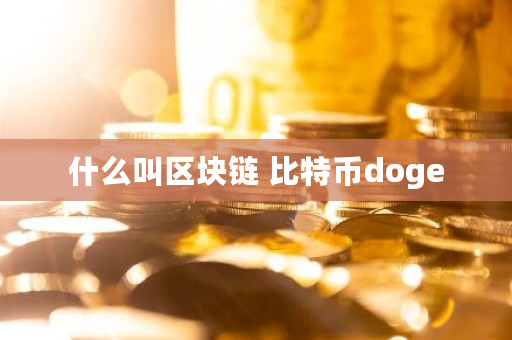 什么叫区块链 比特币doge 什么叫区块链 比特币doge
