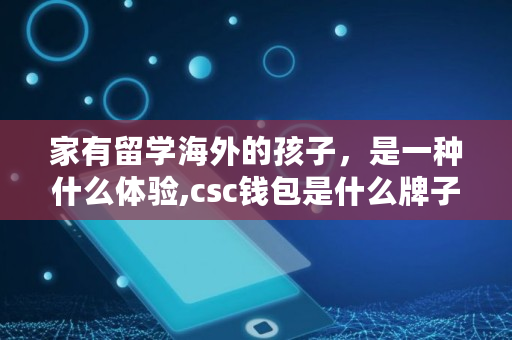 家有留学海外的孩子，是一种什么体验,csc钱包是什么牌子