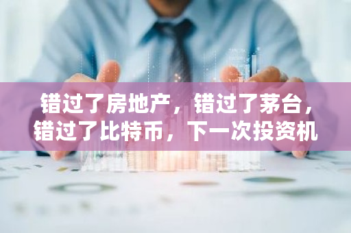 错过了房地产,错过了茅台,错过了比特币,下一次投资机会在哪 2060比特币算力 错过了房地产,错过了茅台,错过了比特币,下一次投资机会在哪 2060比特币算力