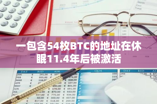 一包含54枚BTC的地址在休眠11.4年后被激活