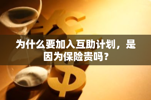 为什么要加入互助计划，是因为保险贵吗？