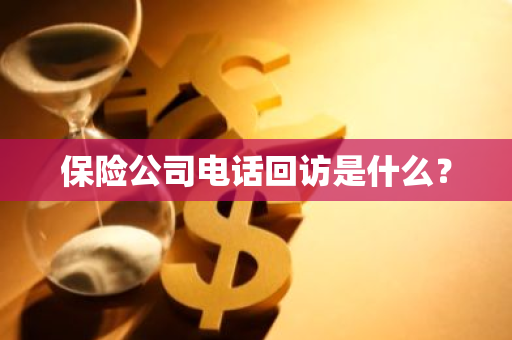 保险公司电话回访是什么？