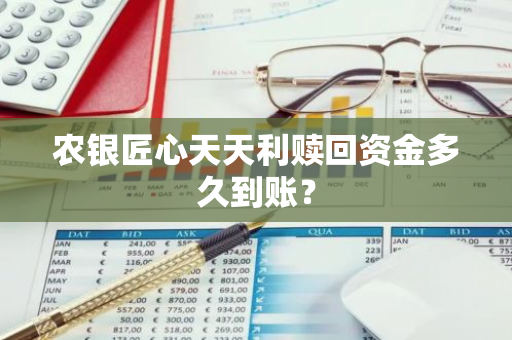 农银匠心天天利赎回资金多久到账？