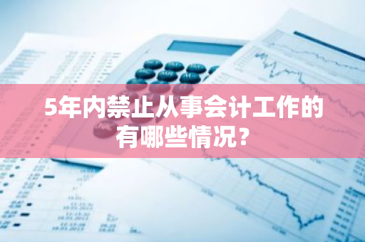 5年内禁止从事会计工作的有哪些情况？