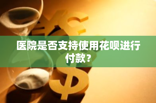 医院是否支持使用花呗进行付款？