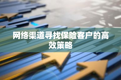 网络渠道寻找保险客户的高效策略