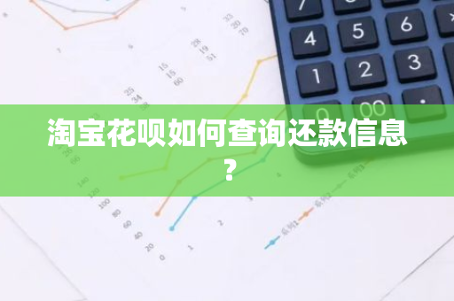 淘宝花呗如何查询还款信息？