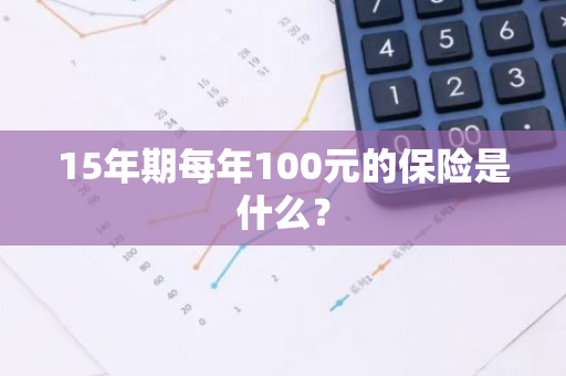 15年期每年100元的保险是什么？